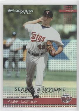 2004 Donruss - [Base] - Stat Line Season #145 - Kyle Lohse /107