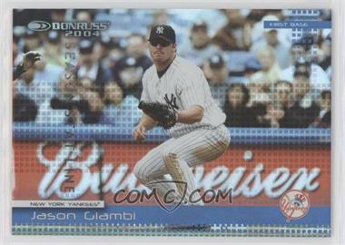 2004 Donruss - [Base] - Stat Line Season #154 - Jason Giambi /67