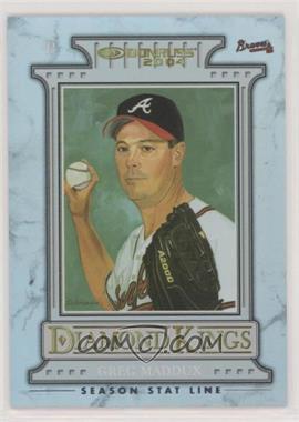 2004 Donruss - [Base] - Stat Line Season #2 - Diamond Kings - Greg Maddux /225