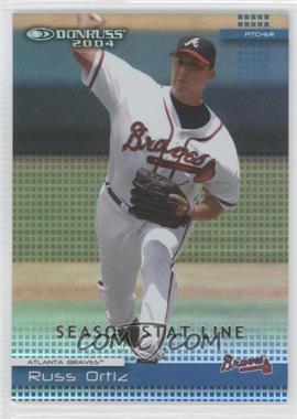 2004 Donruss - [Base] - Stat Line Season #235 - Russ Ortiz /21