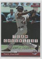 Team Checklist - Torii Hunter #/90