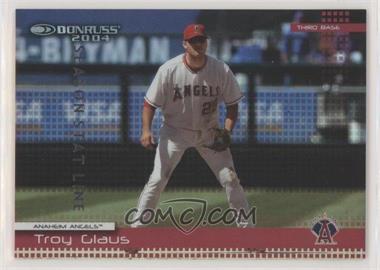 2004 Donruss - [Base] - Stat Line Season #80 - Troy Glaus /91