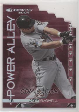 2004 Donruss - Power Alley - Red Die-Cut #PA18 - Jeff Bagwell /250
