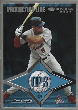 2004 Donruss - Production Line OPS #PL-OPS-1 - Albert Pujols /1106 [Noted]
