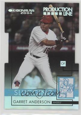 2004 Donruss - Production Line Slugging Percentage - Die-Cut #PL-SLG 3 - Garret Anderson /100