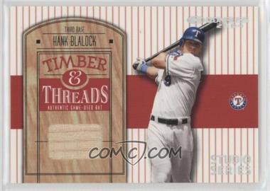 2004 Donruss - Timber & Threads - Studio Series #TT-24 - Hank Blalock /50 [EX to NM]