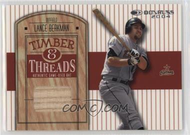 2004 Donruss - Timber & Threads #TT-29 - Lance Berkman