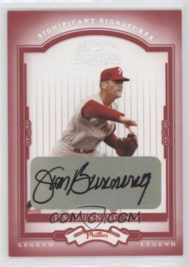 2004 Donruss Classics - [Base] - Significant Signatures Red #160 - Legend - Jim Bunning /100