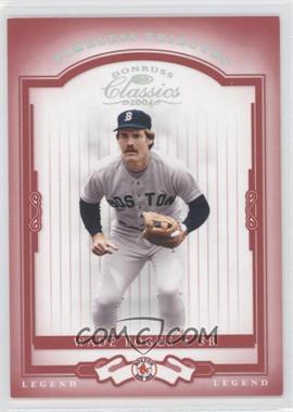 2004 Donruss Classics - [Base] - Timeless Tributes Red #168 - Legend - Wade Boggs /100