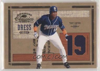2004 Donruss Classics - Dress Code - Jersey Number Game-Worn Jersey #DC-45 - Tony Gwynn /100