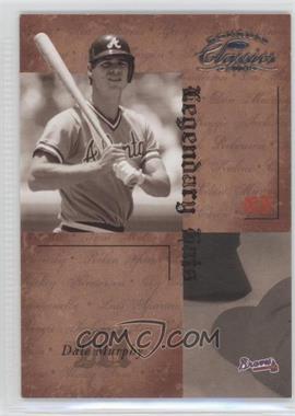 2004 Donruss Classics - Legendary - Hats #LH-15 - Dale Murphy /50