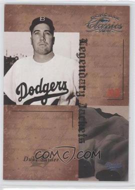 2004 Donruss Classics - Legendary - Jackets #LJK-28 - Duke Snider /50