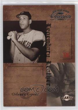 2004 Donruss Classics - Legendary - Leather #LL-19 - Orlando Cepeda /100