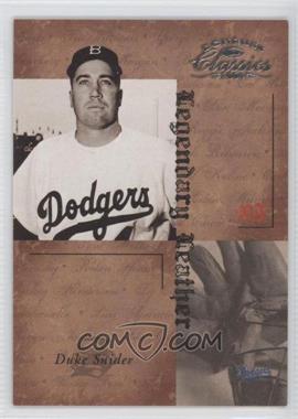 2004 Donruss Classics - Legendary - Leather #LL-28 - Duke Snider /100