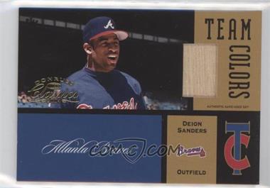 2004 Donruss Classics - Team Colors - Game-Used Bat #TC-28 - Deion Sanders /25 [EX to NM]