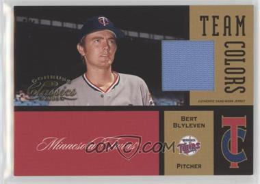 2004 Donruss Classics - Team Colors - Game-Worn Jersey #TC-47 - Bert Blyleven /100