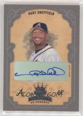 2004 Donruss Diamond Kings - [Base] - Silver Framed Signatures #82 - Gary Sheffield /5