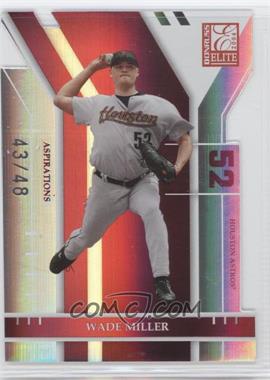 2004 Donruss Elite - [Base] - Aspirations Die-Cut #103 - Wade Miller /48