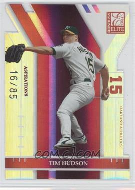 2004 Donruss Elite - [Base] - Aspirations Die-Cut #52 - Tim Hudson /85