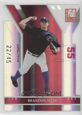 2004 Donruss Elite - [Base] - Aspirations Die-Cut #74 - Brandon Webb /45