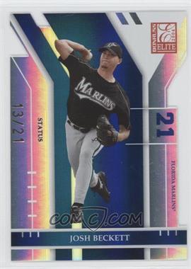 2004 Donruss Elite - [Base] - Status Die-Cut #97 - Josh Beckett /21