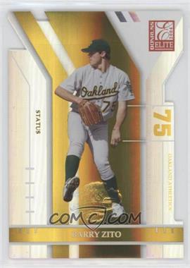 2004 Donruss Elite - [Base] - Status Gold Die-Cut World Series Aberdeen Embossing Missing Serial Number #54 - Barry Zito [EX to NM]