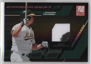 2004 Donruss Elite - Career Best - Jerseys Prime #CB-21 - Jason Giambi /50