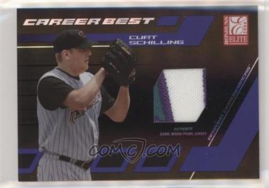 2004 Donruss Elite - Career Best - Jerseys Prime #CB-8 - Curt Schilling /50