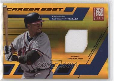 2004 Donruss Elite - Career Best - Jerseys #CB-15 - Gary Sheffield /200