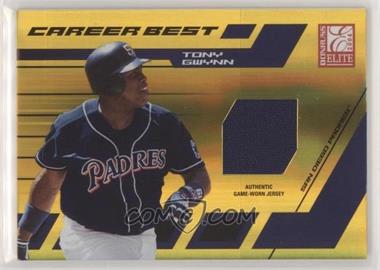 2004 Donruss Elite - Career Best - Relic Gold #CB-35 - Tony Gwynn /50