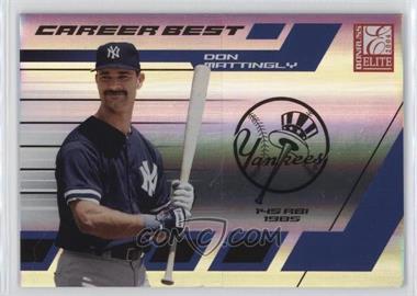 2004 Donruss Elite - Career Best #CB-10 - Don Mattingly /1000