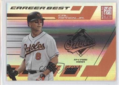 2004 Donruss Elite - Career Best #CB-6 - Cal Ripken Jr. /1000