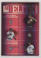 Josh Beckett, Ivan Rodriguez, Dontrelle Willis [EX to NM] #/1,500