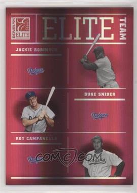 2004 Donruss Elite - Elite Teams #ET-9 - Jackie Robinson, Duke Snider, Roy Campanella /1500