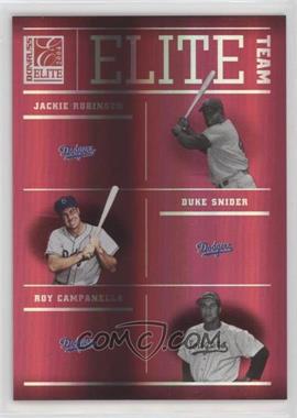 2004 Donruss Elite - Elite Teams #ET-9 - Jackie Robinson, Duke Snider, Roy Campanella /1500