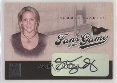 2004 Donruss Elite - Fans of the Game - Autographs #203FG-3 - Summer Sanders [EX to NM]