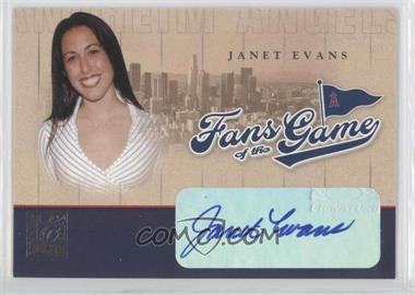 2004 Donruss Elite - Fans of the Game - Autographs #204FG-4 - Janet Evans