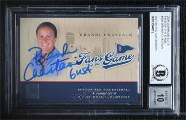 2004 Donruss Elite - Fans of the Game #205FG-5 - Brandi Chastain [BAS BGS Authentic]