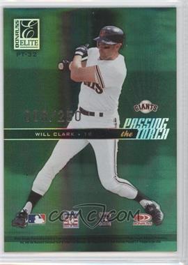 2004 Donruss Elite - Passing the Torch - Green #PT-32 - Will Clark, Willie McCovey /250