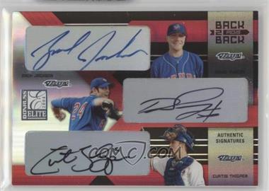 2004 Donruss Elite Extra Edition - Back 2 Back Picks Signatures #BB-20 - David Purcey, Zach Jackson, Curtis Thigpen /100