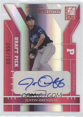 2004 Donruss Elite Extra Edition - [Base] - Aspirations Die-Cut Signatures #313 - Justin Orenduff /100