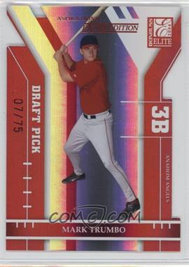 2004 Donruss Elite Extra Edition - [Base] - Aspirations Die-Cut #341 - Mark Trumbo /75