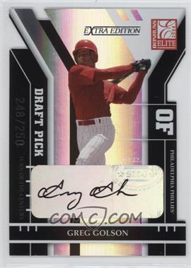 2004 Donruss Elite Extra Edition - [Base] - Turn of the Century Die-Cut Signatures #301 - Greg Golson /250