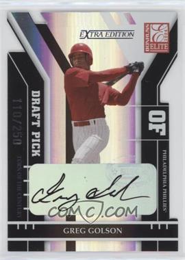 2004 Donruss Elite Extra Edition - [Base] - Turn of the Century Die-Cut Signatures #301 - Greg Golson /250