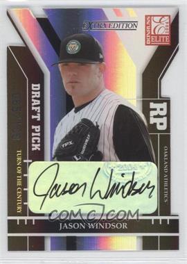 2004 Donruss Elite Extra Edition - [Base] - Turn of the Century Die-Cut Signatures #348 - Jason Windsor /100