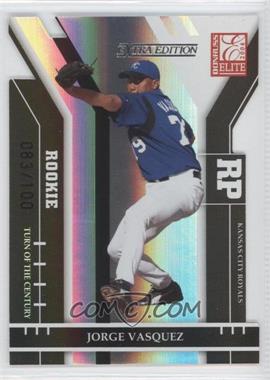 2004 Donruss Elite Extra Edition - [Base] - Turn of the Century #256 - Jorge Vasquez /100