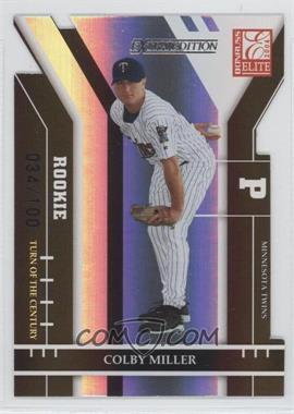 2004 Donruss Elite Extra Edition - [Base] - Turn of the Century #259 - Colby Miller /100