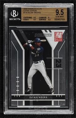 2004 Donruss Elite Extra Edition - [Base] #116 - Rickie Weeks [BGS 9.5 GEM MINT]