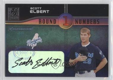 2004 Donruss Elite Extra Edition - Round Numbers - Signatures #RN-40 - Scott Elbert /250