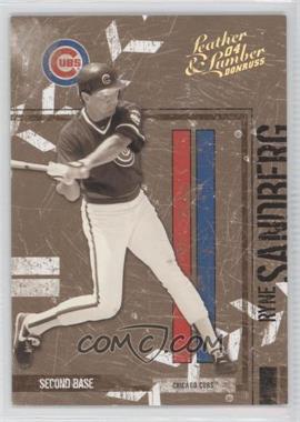 2004 Donruss Leather & Lumber - [Base] - Black & White Gold #33 - Ryne Sandberg /25